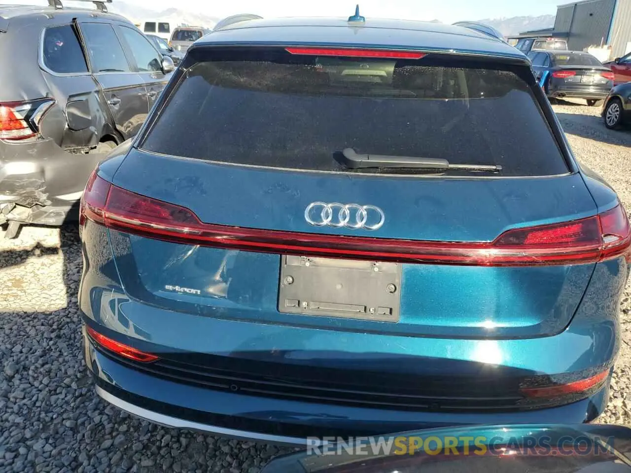 6 fotografías del automóvil dañado WA1VABGE3KB017294 AUDI E-TRON 2019