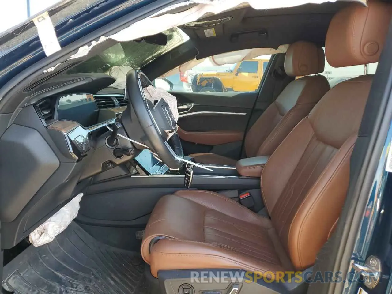 7 fotografías del automóvil dañado WA1VABGE6KB009416 AUDI E-TRON 2019