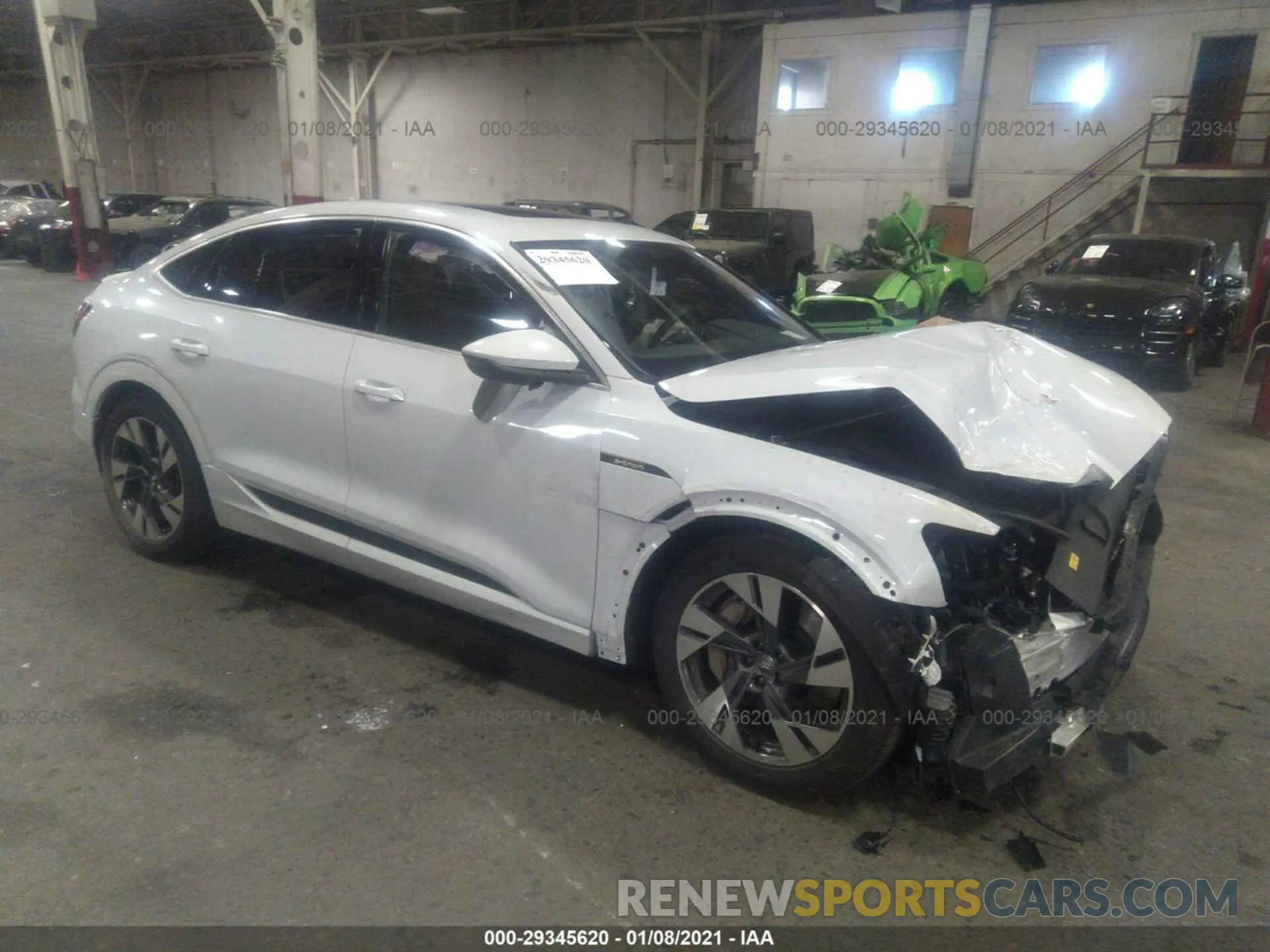 1 fotografías del automóvil dañado WA11AAGE9MB001466 AUDI E-TRON 2020