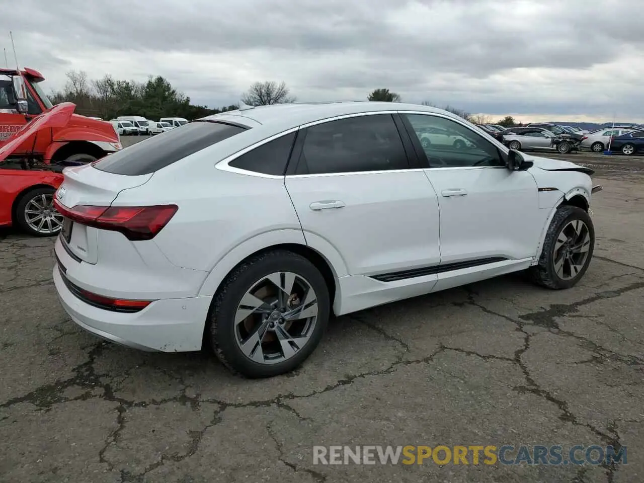 3 fotografías del automóvil dañado WA12ABGE5LB032271 AUDI E-TRON 2020