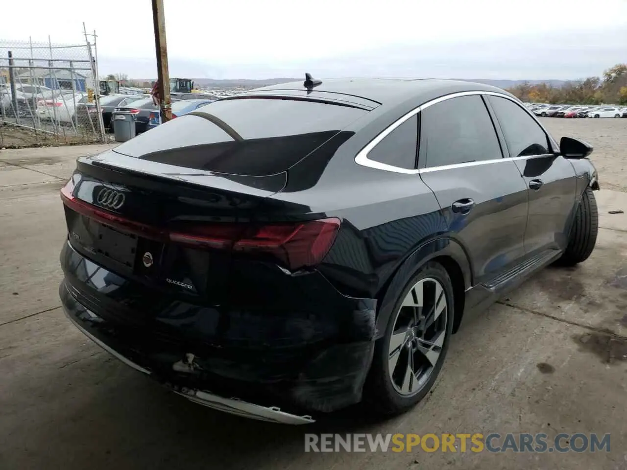 4 fotografías del automóvil dañado WA12ABGE5LB035607 AUDI E-TRON 2020