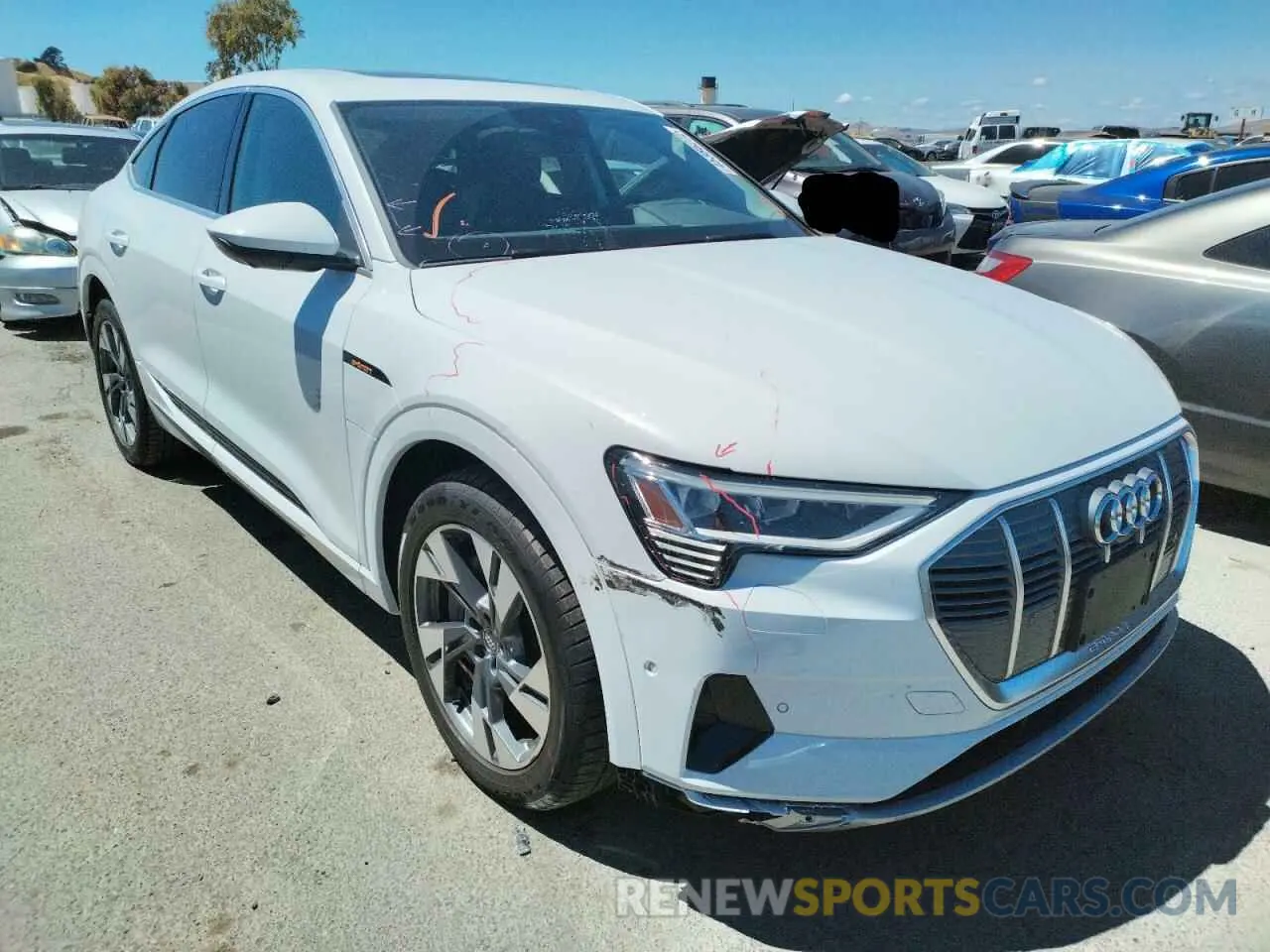 1 fotografías del automóvil dañado WA12ABGE6LB032103 AUDI E-TRON 2020
