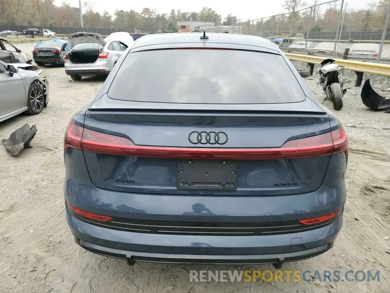 6 fotografías del automóvil dañado WA11AAGE9MB002035 AUDI E-TRON 2021