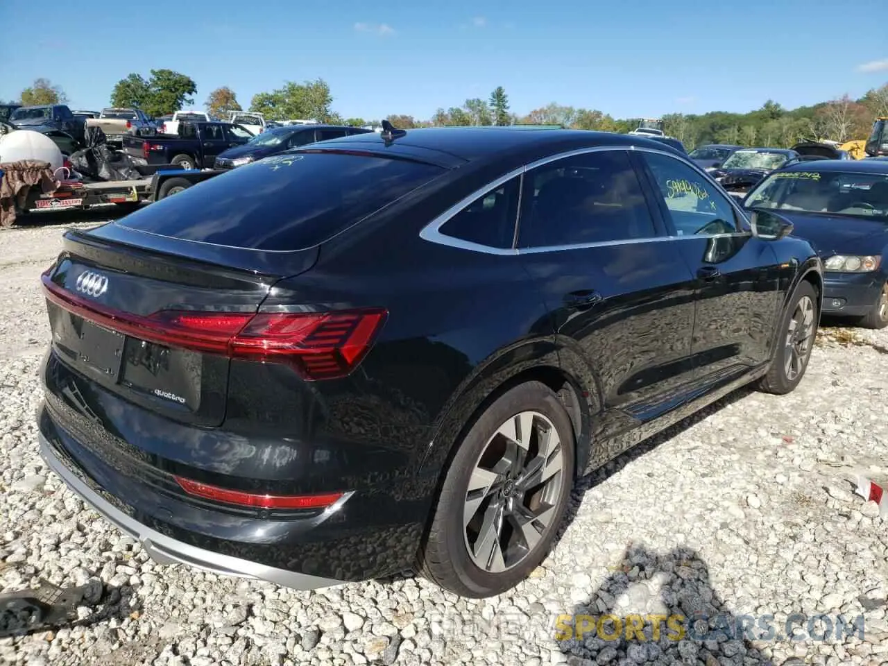 4 fotografías del automóvil dañado WA12AAGE9MB024993 AUDI E-TRON 2021