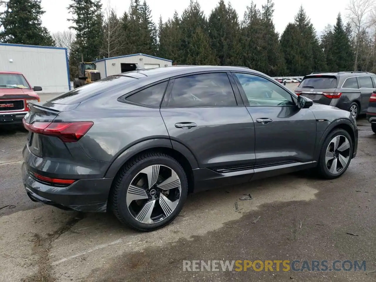 3 fotografías del automóvil dañado WA13ABGE6MB037548 AUDI E-TRON 2021