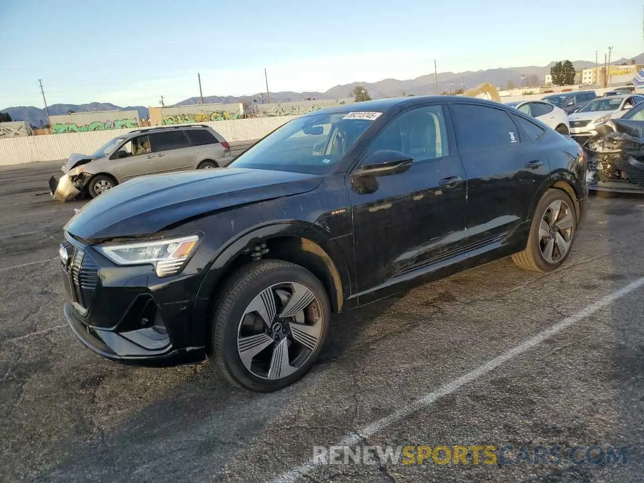 1 fotografías del automóvil dañado WA13ABGE7MB040149 AUDI E-TRON 2021