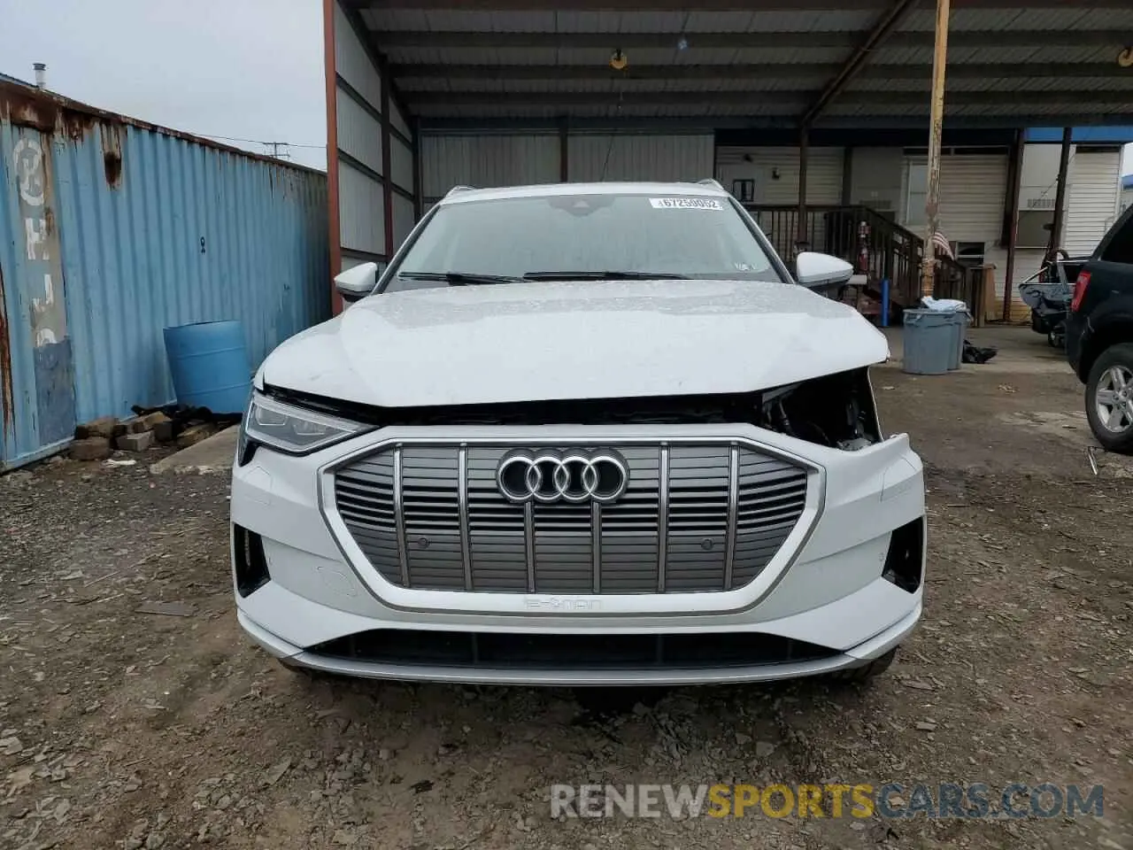 5 fotografías del automóvil dañado WA1AAAGE3MB008591 AUDI E-TRON 2021