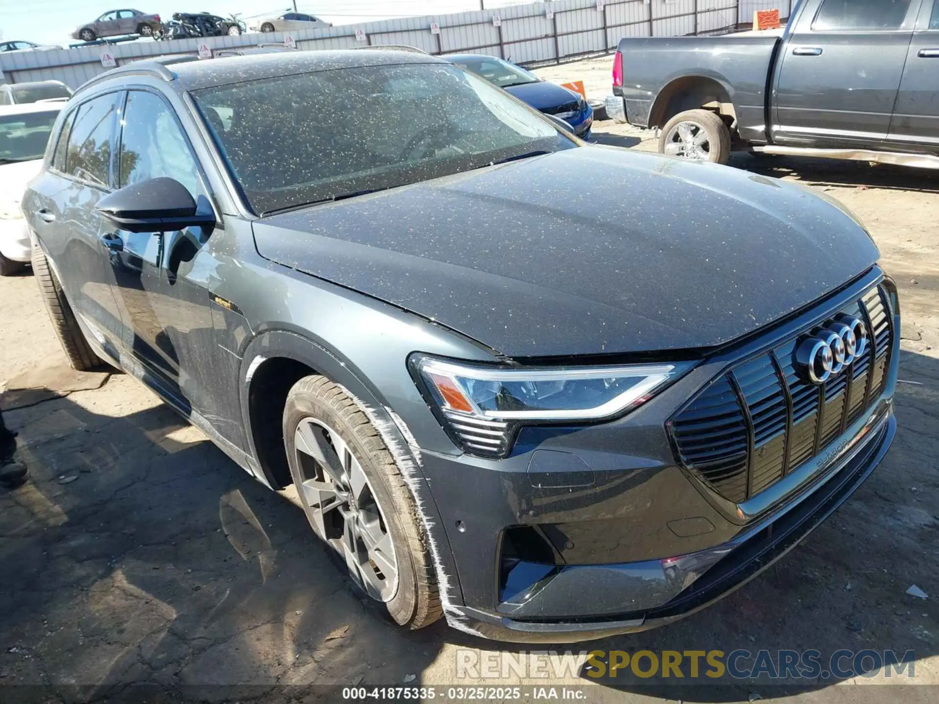 1 fotografías del automóvil dañado WA1AAAGE5MB013159 AUDI E-TRON 2021