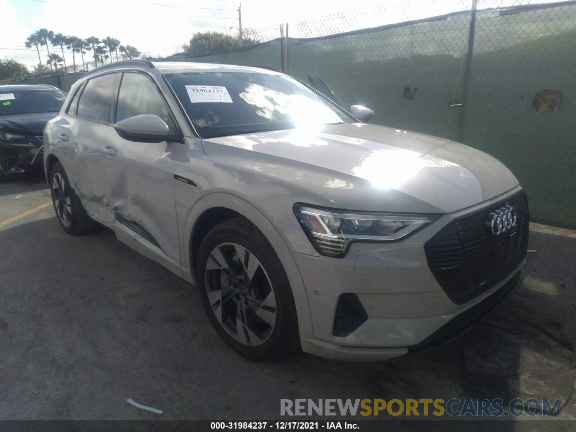 1 fotografías del automóvil dañado WA1AAAGE5MB013663 AUDI E-TRON 2021