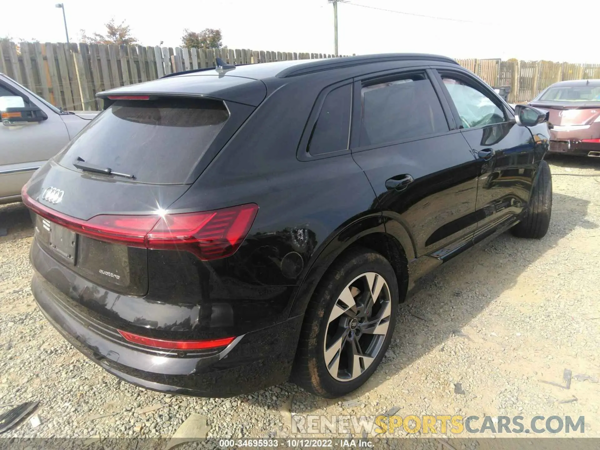 4 fotografías del automóvil dañado WA1AAAGE6MB022808 AUDI E-TRON 2021