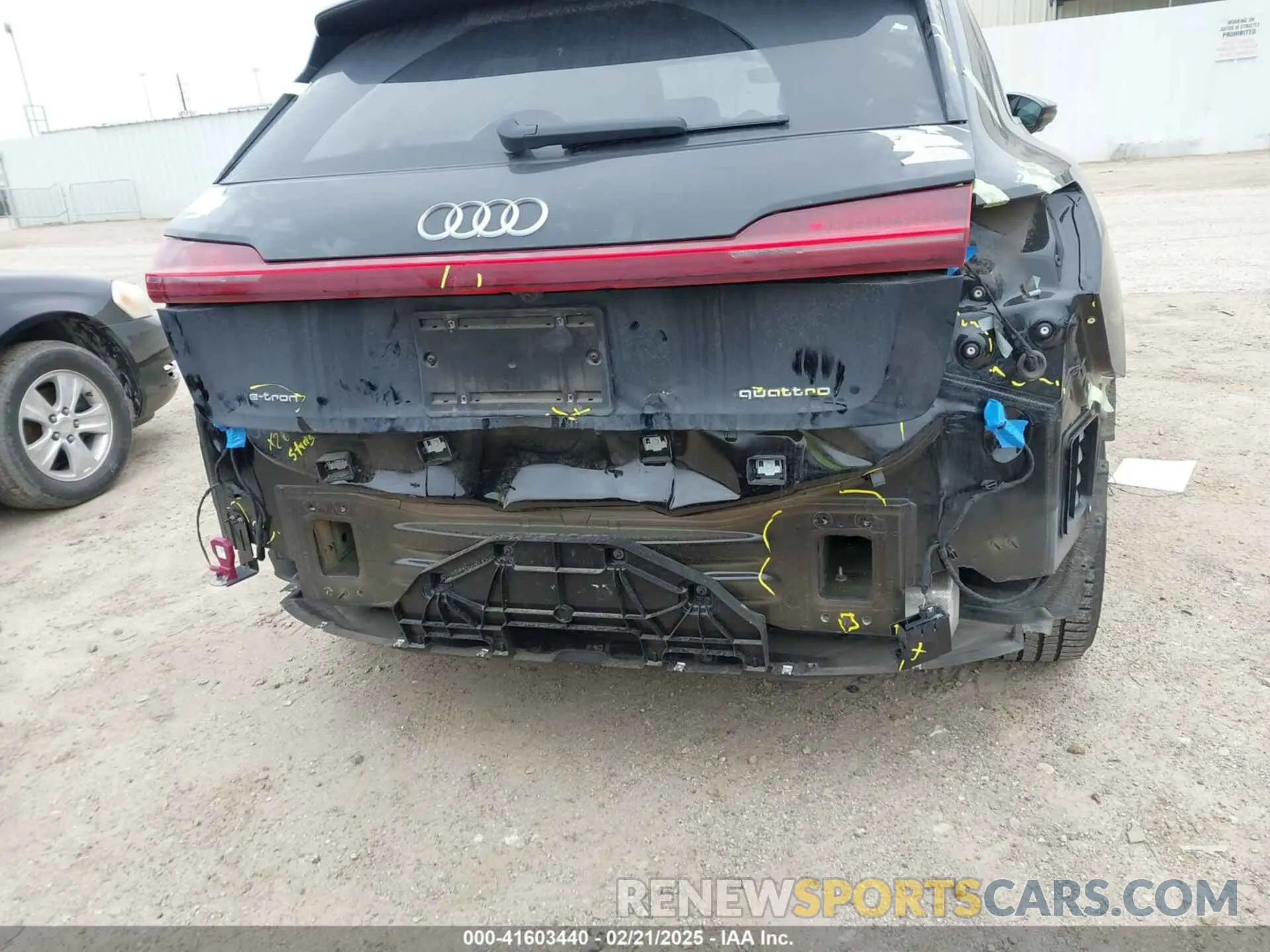 6 fotografías del automóvil dañado WA1AAAGE6MB027927 AUDI E-TRON 2021