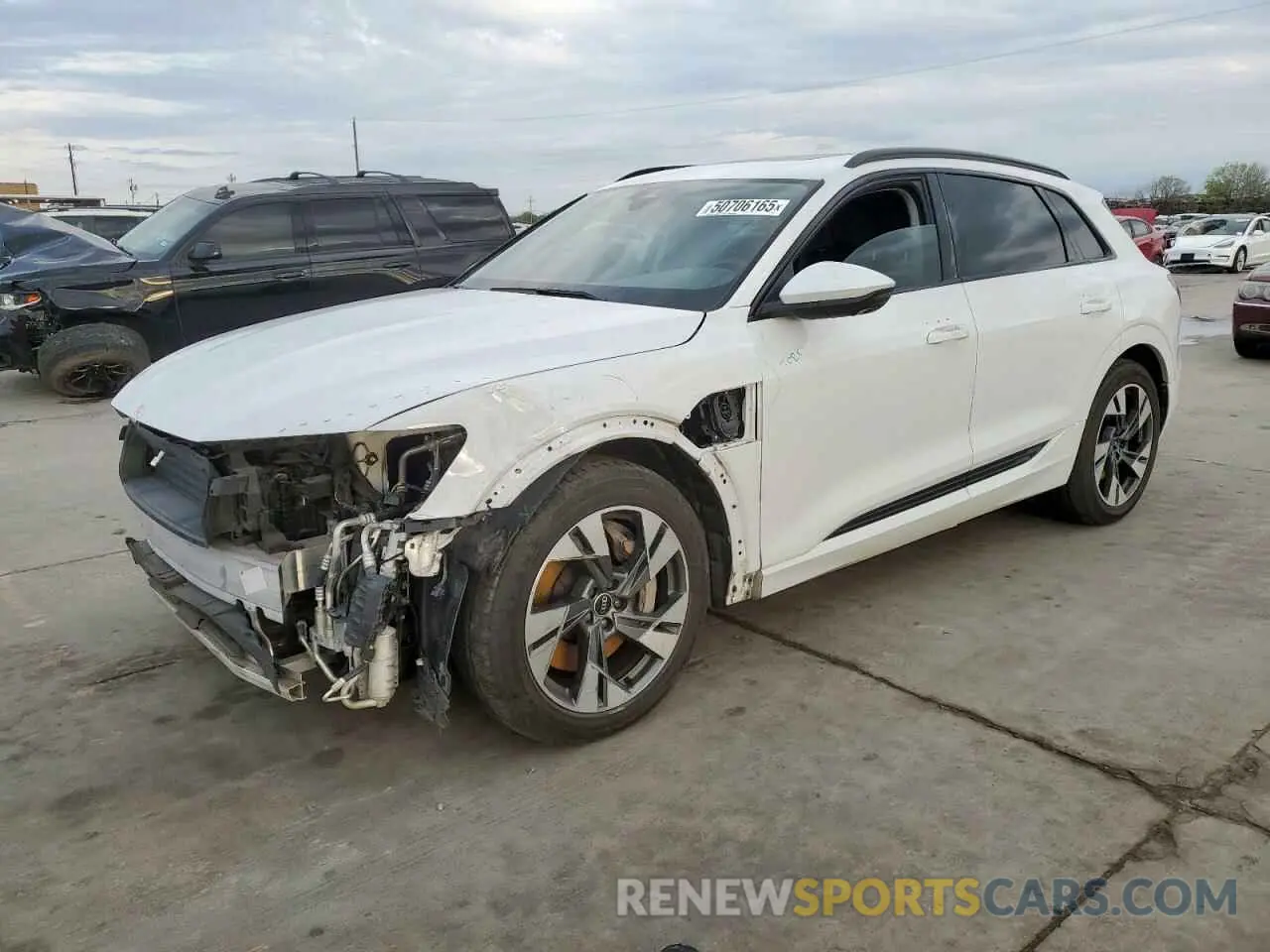 1 fotografías del automóvil dañado WA1AAAGE7MB023949 AUDI E-TRON 2021