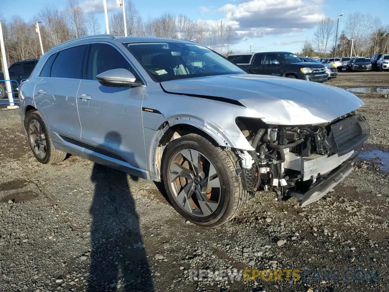 4 fotografías del automóvil dañado WA1LAAGE3MB016702 AUDI E-TRON 2021