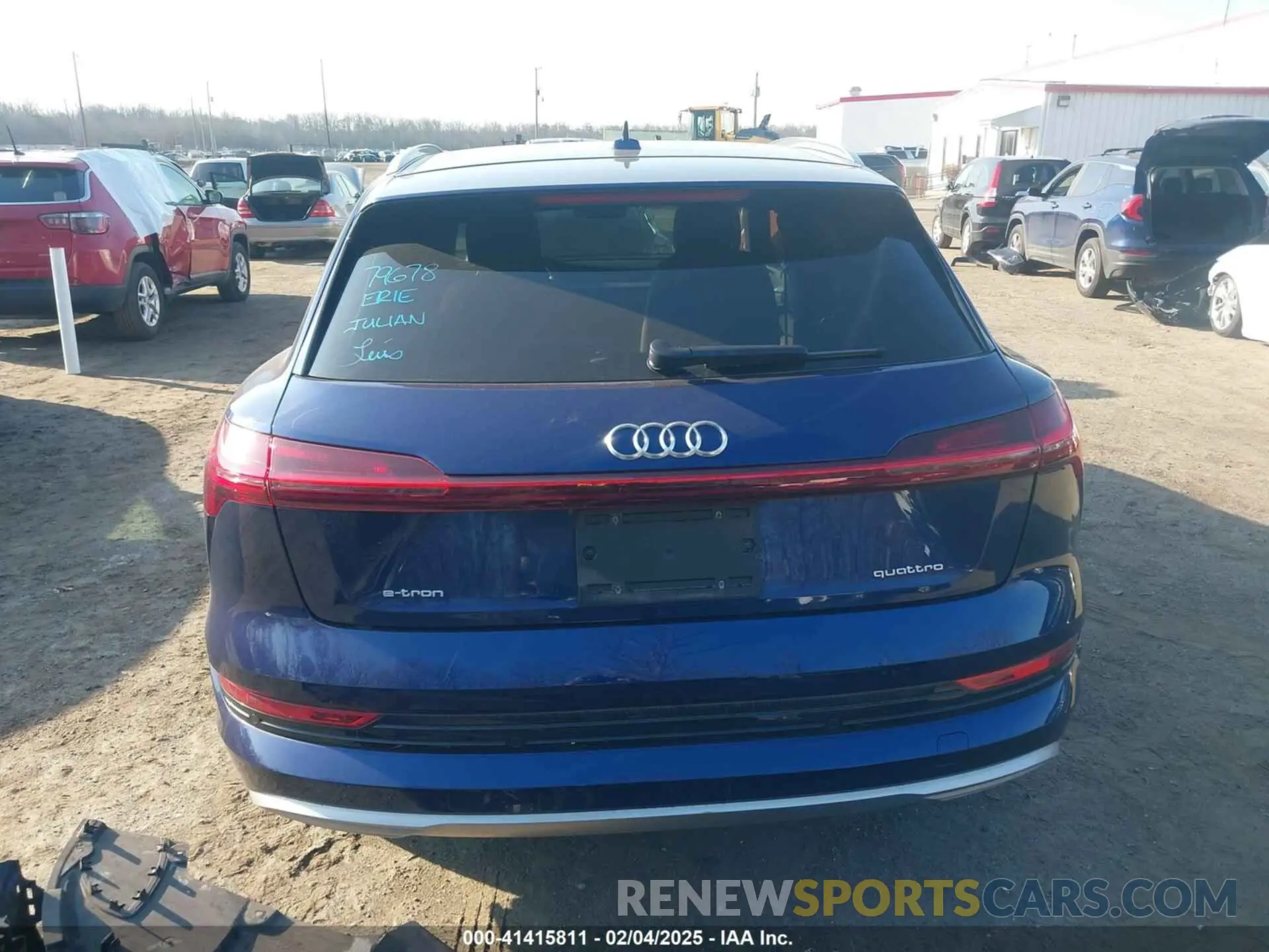 16 fotografías del automóvil dañado WA1LAAGE3MB028896 AUDI E-TRON 2021
