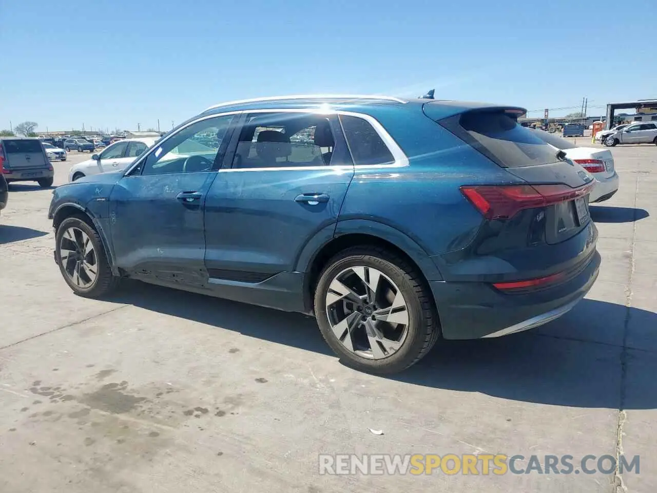 2 fotografías del automóvil dañado WA1LAAGE5MB030598 AUDI E-TRON 2021