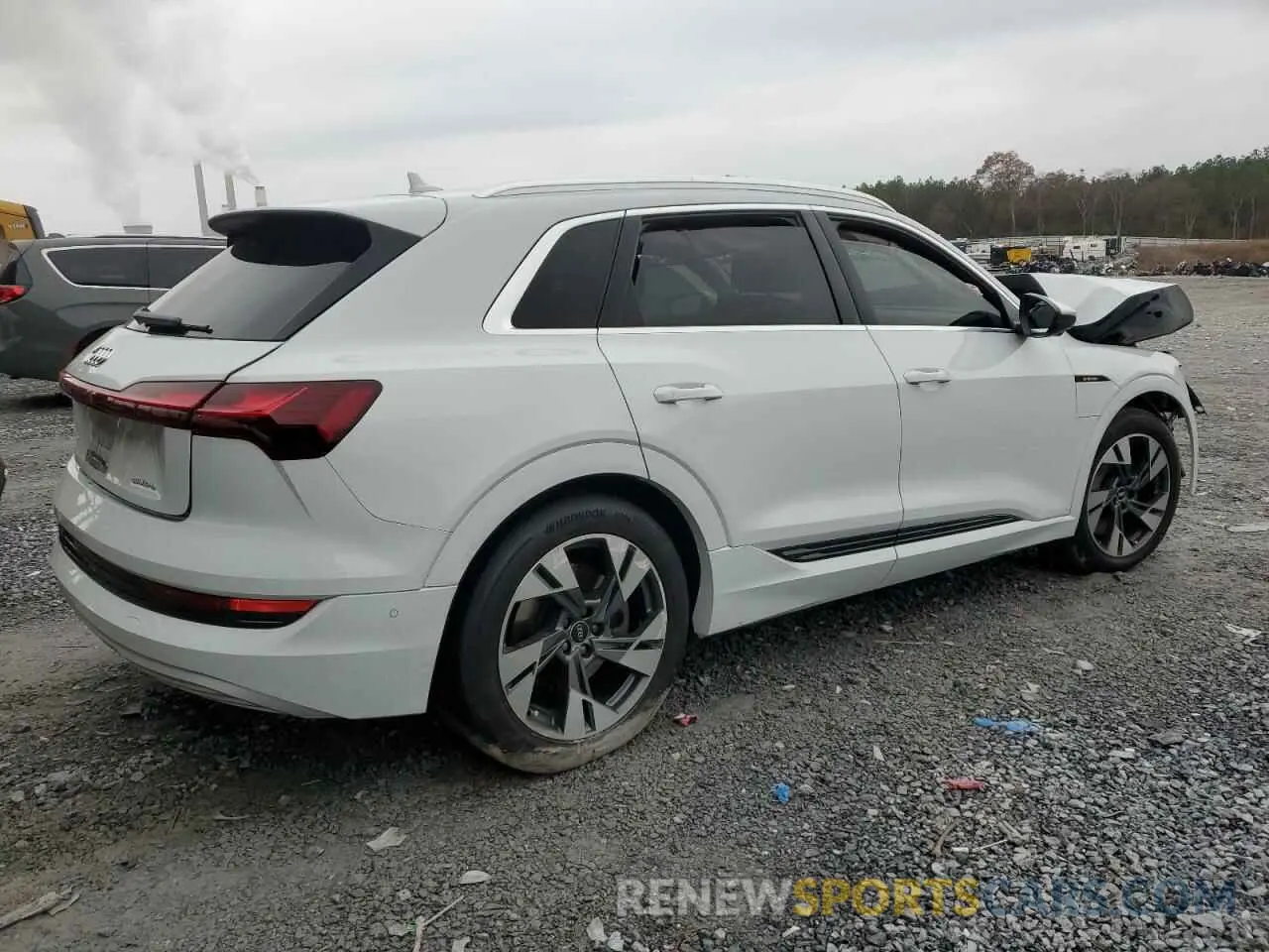 3 fotografías del automóvil dañado WA1LAAGE7MB015990 AUDI E-TRON 2021