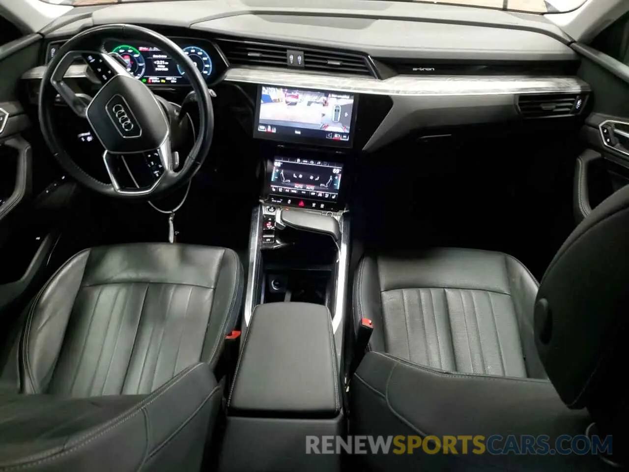 8 fotografías del automóvil dañado WA1LAAGE8MB015982 AUDI E-TRON 2021