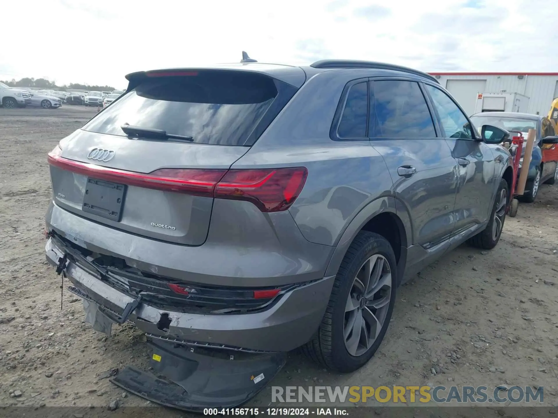 4 fotografías del automóvil dañado WA1LABGE2MB026885 AUDI E-TRON 2021