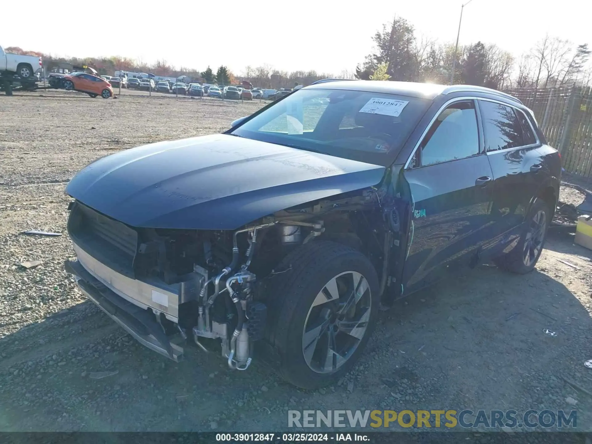 2 fotografías del automóvil dañado WA1VAAGE5MB017505 AUDI E-TRON 2021
