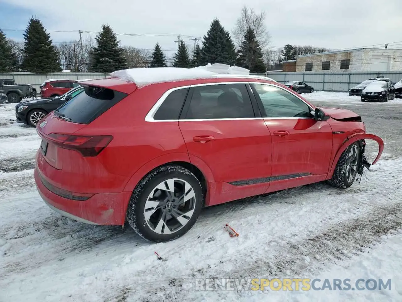 3 fotografías del automóvil dañado WA1VAAGE8MB040969 AUDI E-TRON 2021