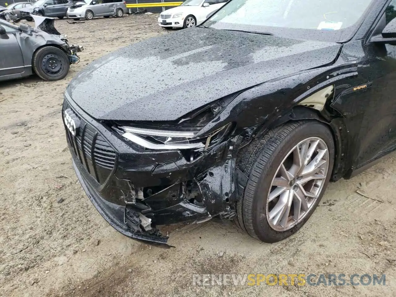9 fotografías del automóvil dañado WA1VAAGEXMB027186 AUDI E-TRON 2021