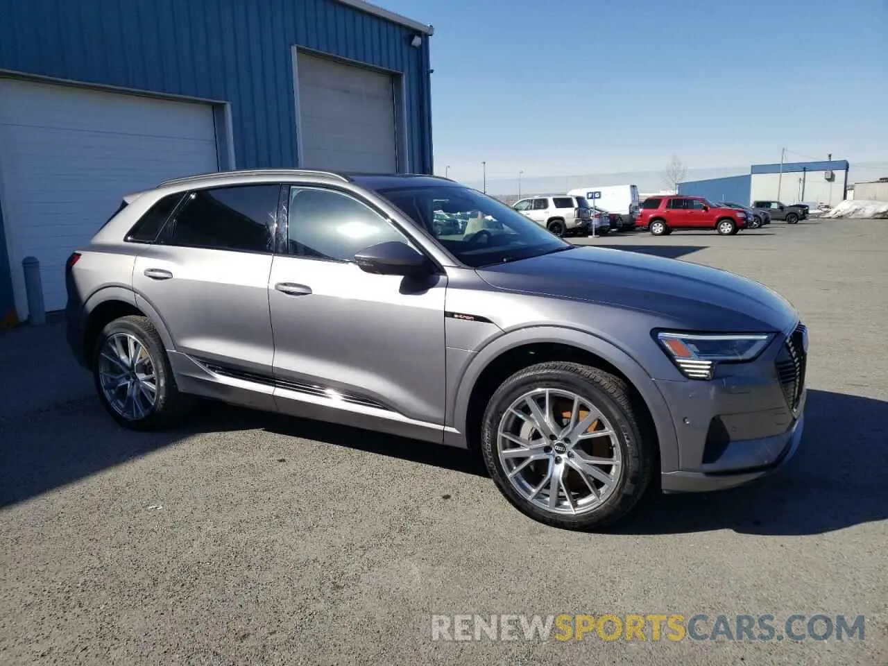 4 fotografías del automóvil dañado WA1VABGE4MB017274 AUDI E-TRON 2021