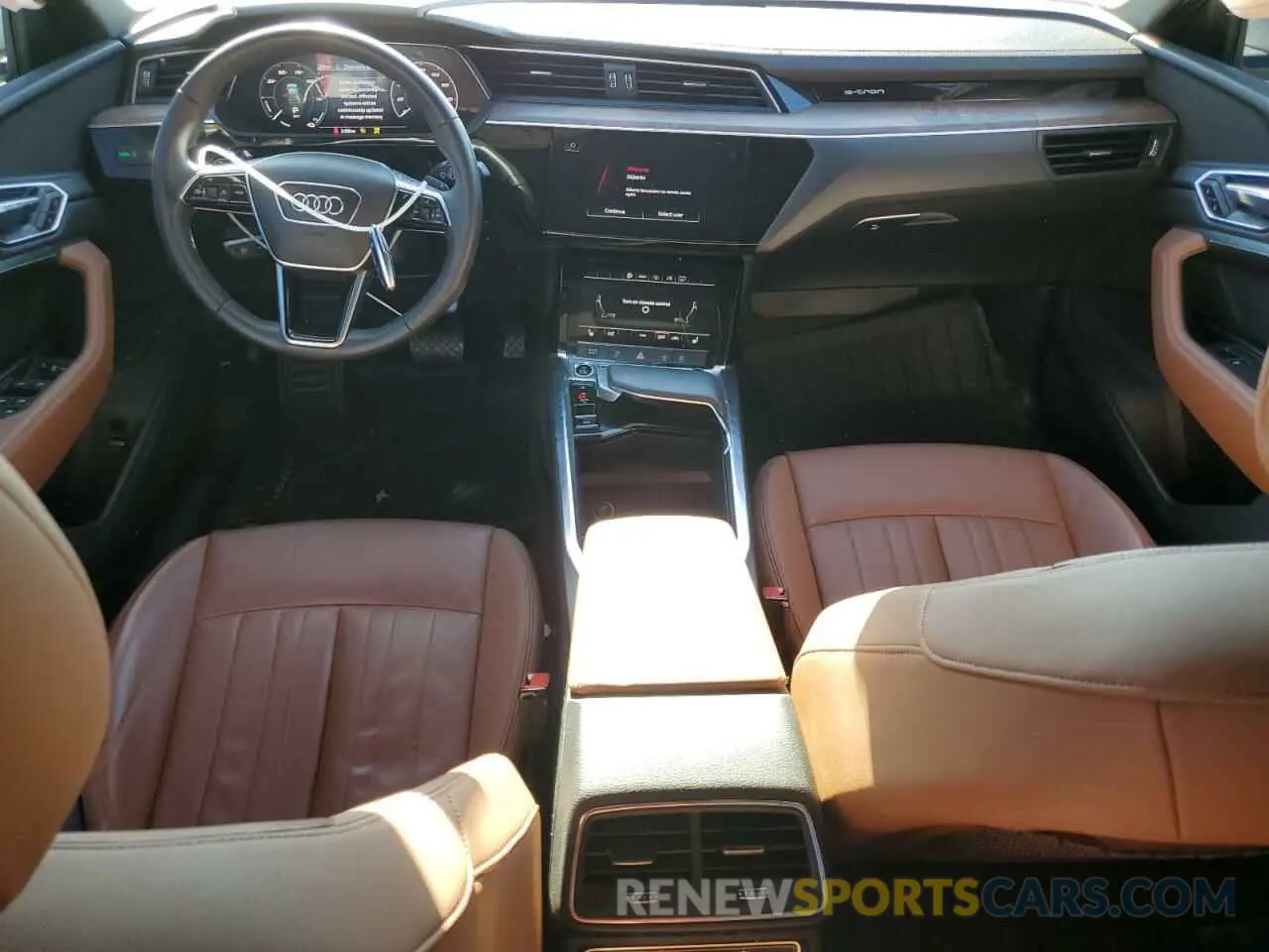 8 fotografías del automóvil dañado WA11ABGE4NB006971 AUDI E-TRON 2022