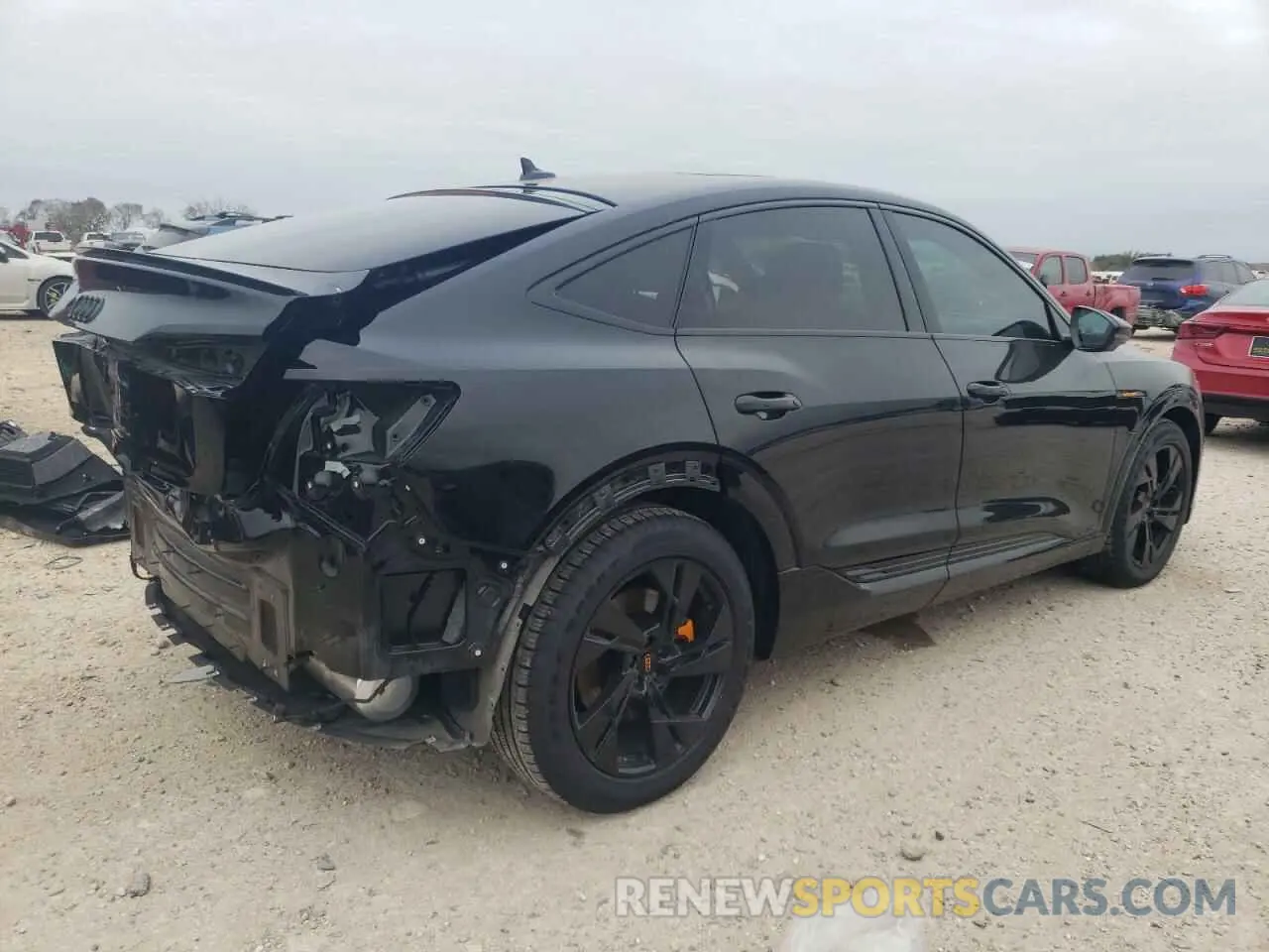 3 fotografías del automóvil dañado WA12AAGE0NB022227 AUDI E-TRON 2022