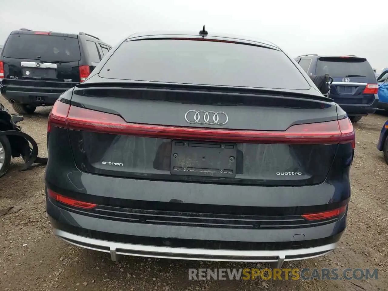 6 fotografías del automóvil dañado WA13AAGE4NB004110 AUDI E-TRON 2022