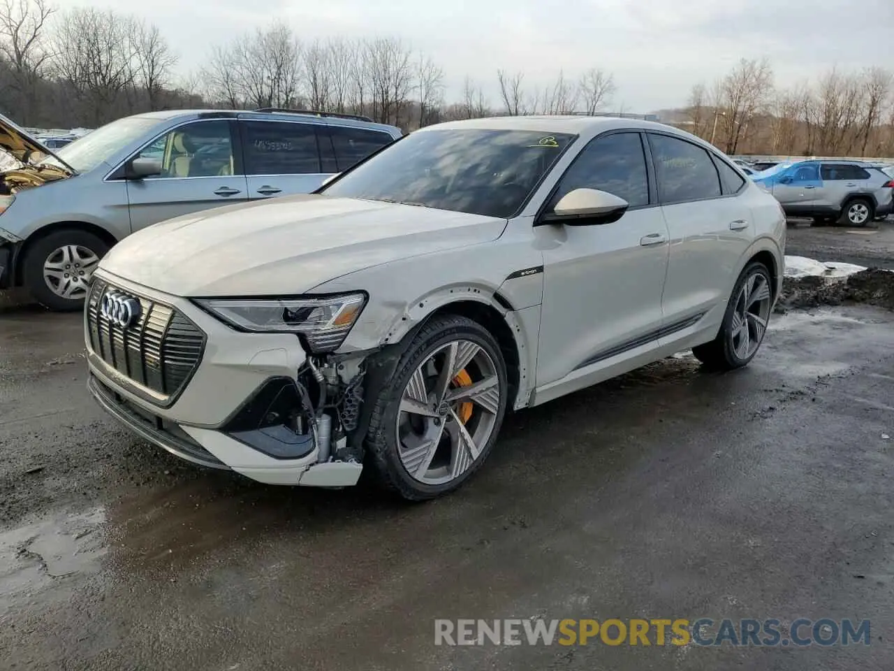 1 fotografías del automóvil dañado WA13ABGE3NB019543 AUDI E-TRON 2022