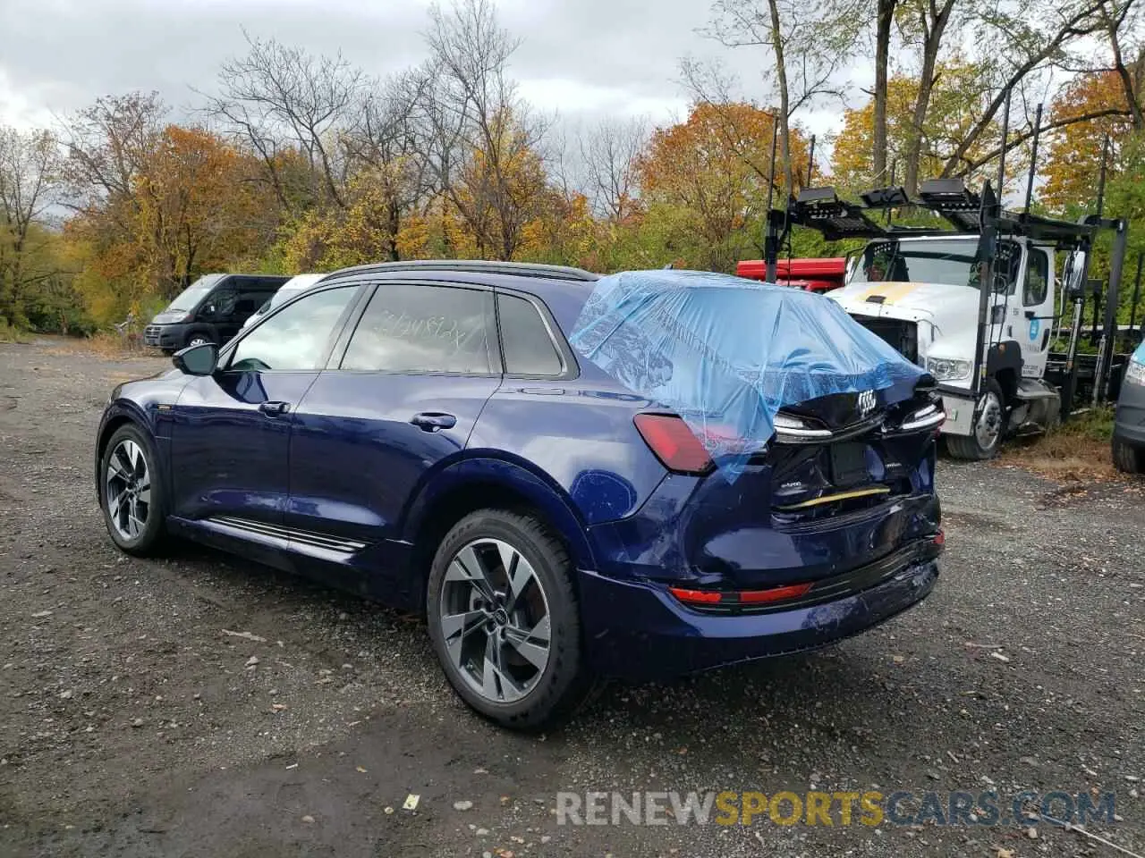 3 fotografías del automóvil dañado WA1AAAGE0NB022000 AUDI E-TRON 2022