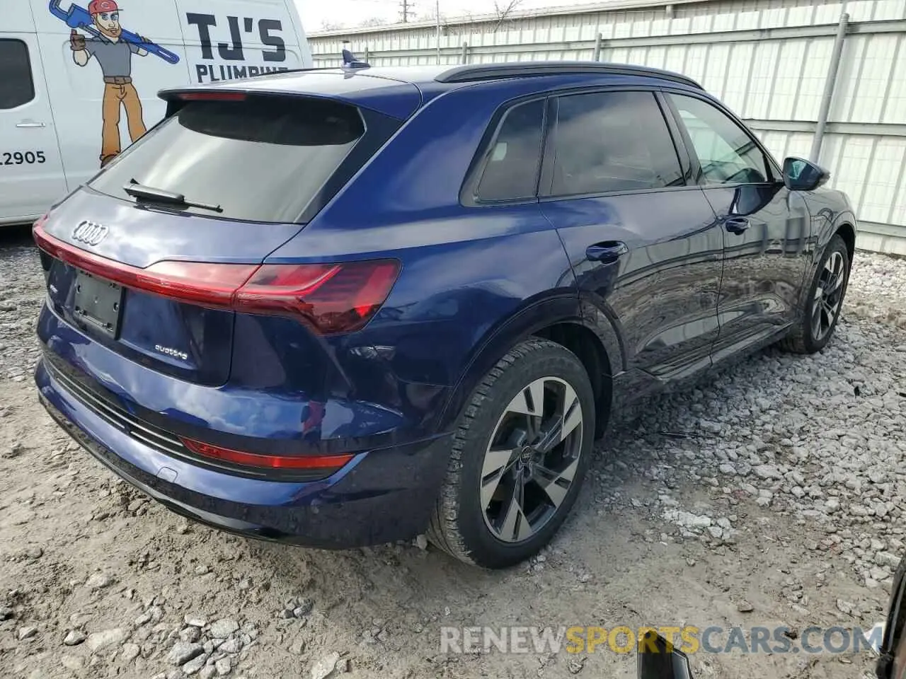 3 fotografías del automóvil dañado WA1AAAGE0NB023700 AUDI E-TRON 2022