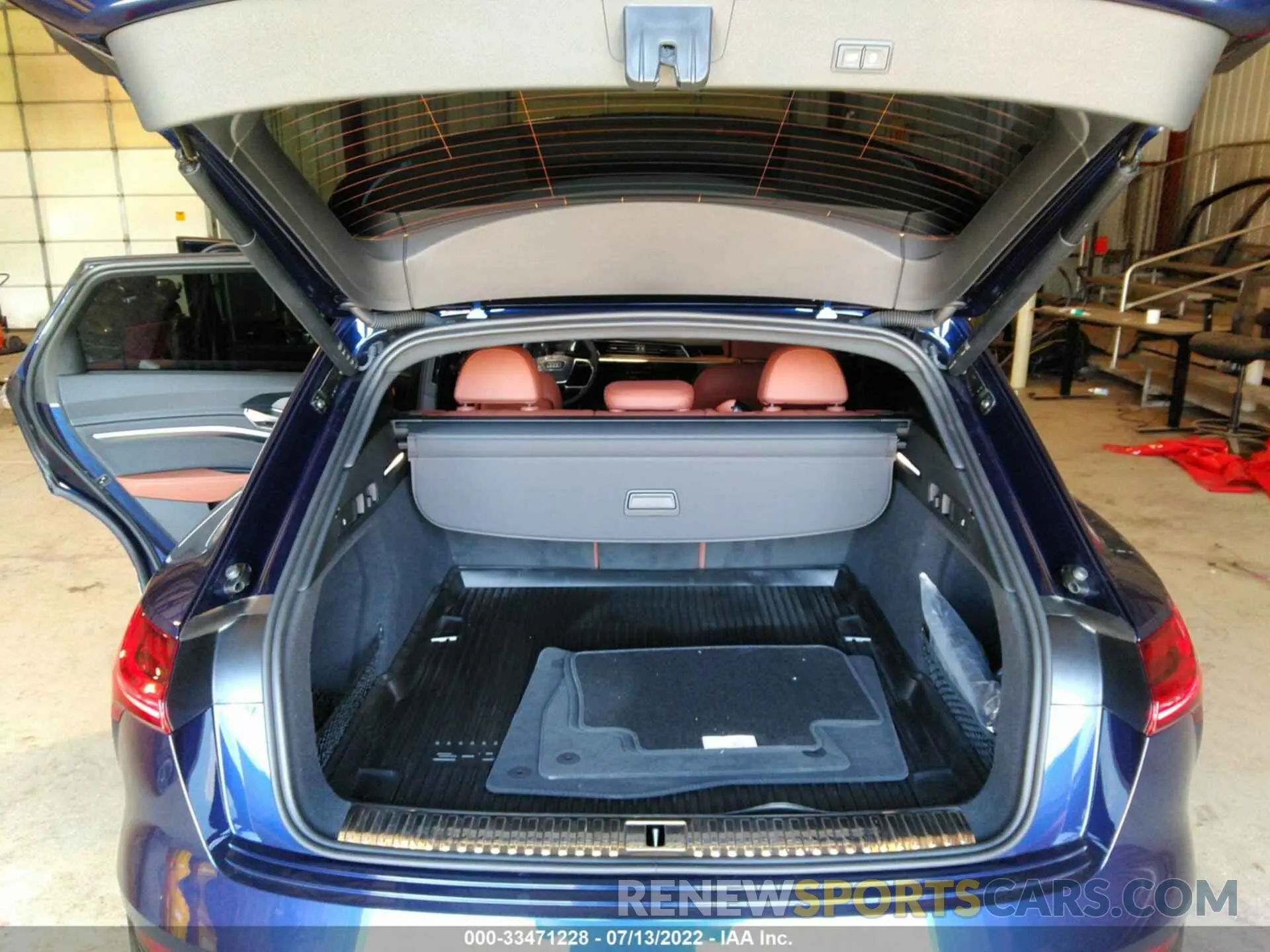 6 fotografías del automóvil dañado WA1AAAGE1NB007277 AUDI E-TRON 2022