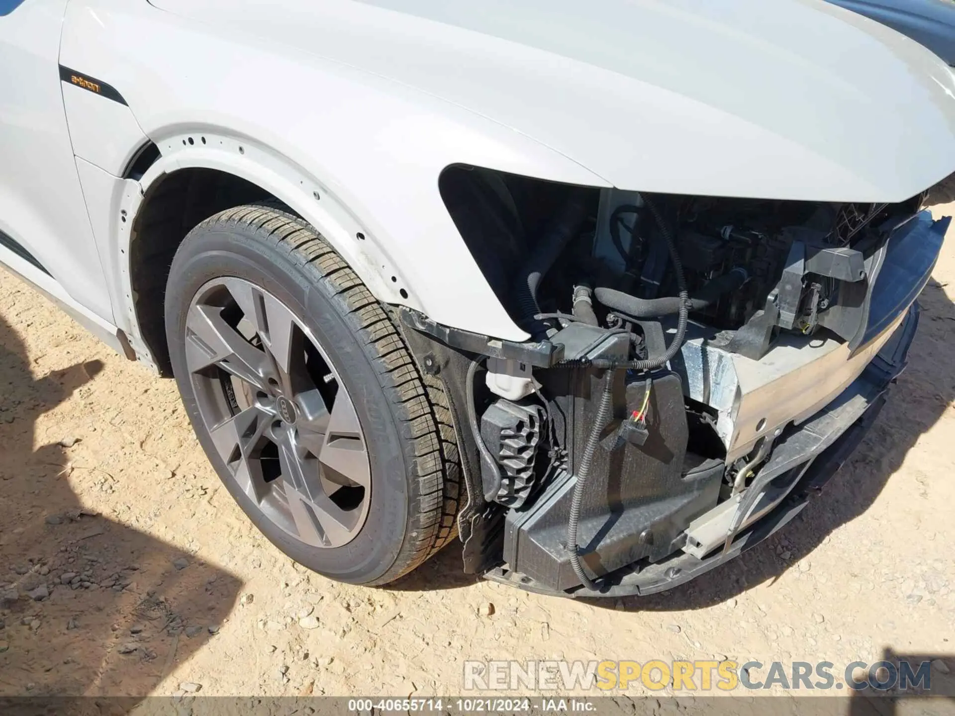 6 fotografías del automóvil dañado WA1AAAGE1NB023415 AUDI E-TRON 2022