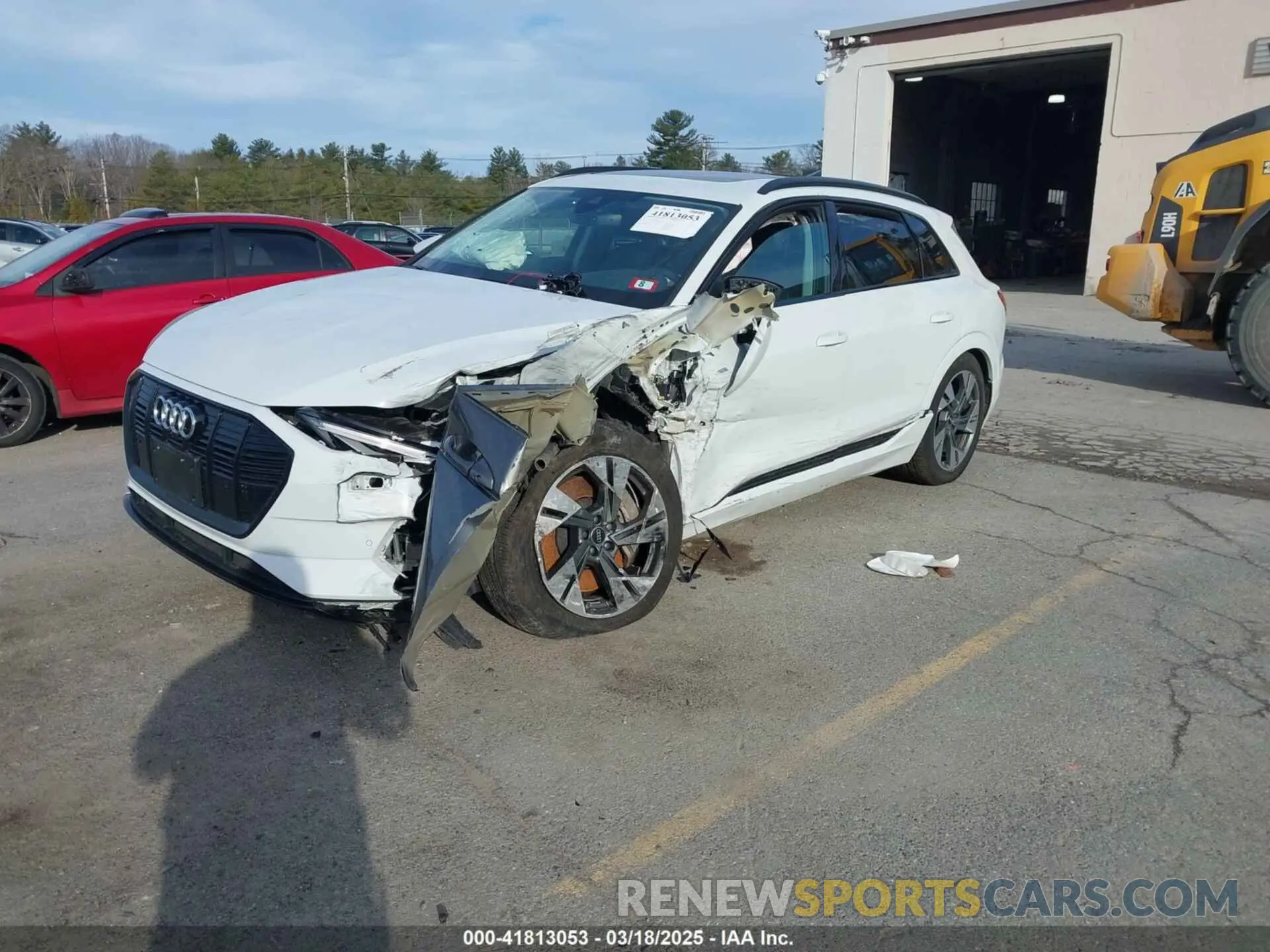 2 fotografías del automóvil dañado WA1AAAGE2NB040546 AUDI E-TRON 2022