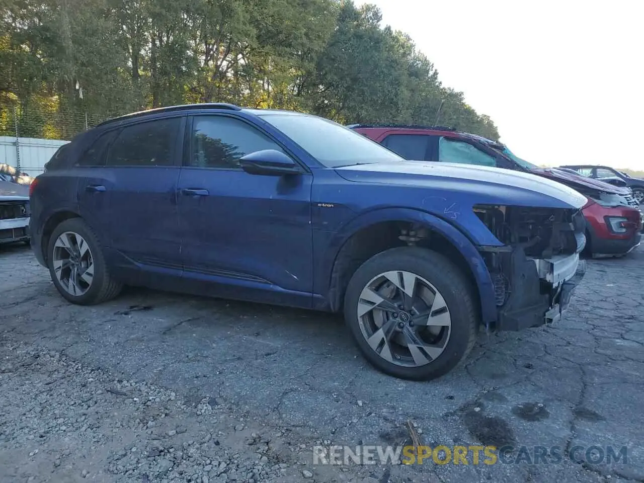 4 fotografías del automóvil dañado WA1AAAGE4NB023022 AUDI E-TRON 2022