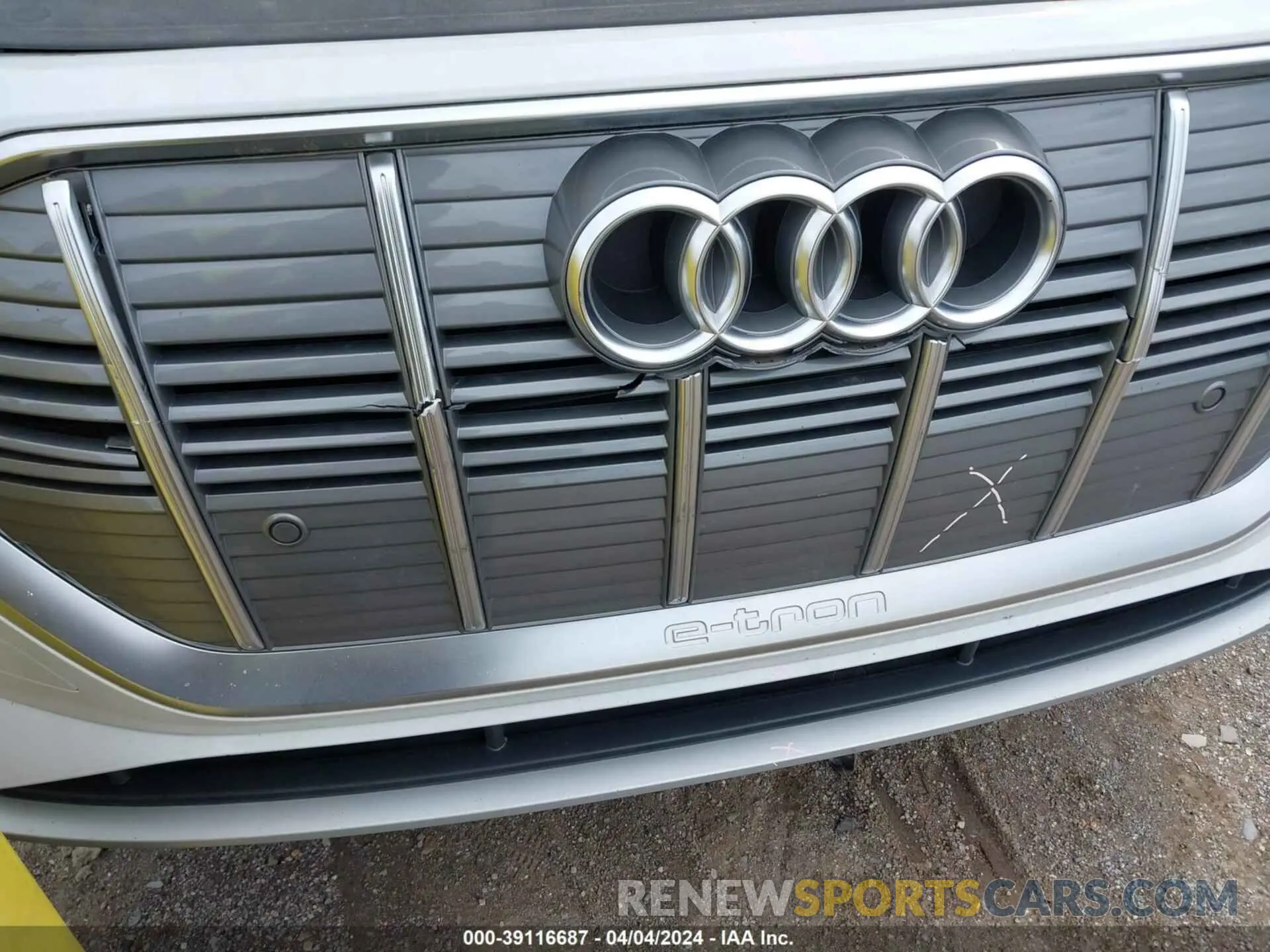 20 fotografías del automóvil dañado WA1AAAGE6NB005833 AUDI E-TRON 2022