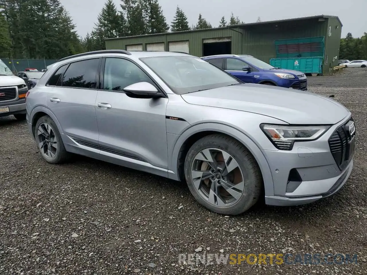4 fotografías del automóvil dañado WA1AAAGE8NB005235 AUDI E-TRON 2022