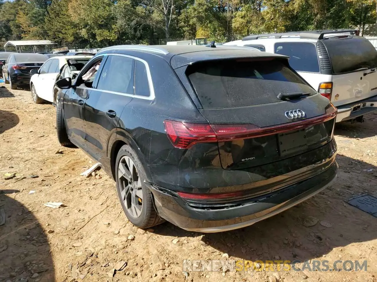 3 fotografías del automóvil dañado WA1AAAGE8NB005610 AUDI E-TRON 2022