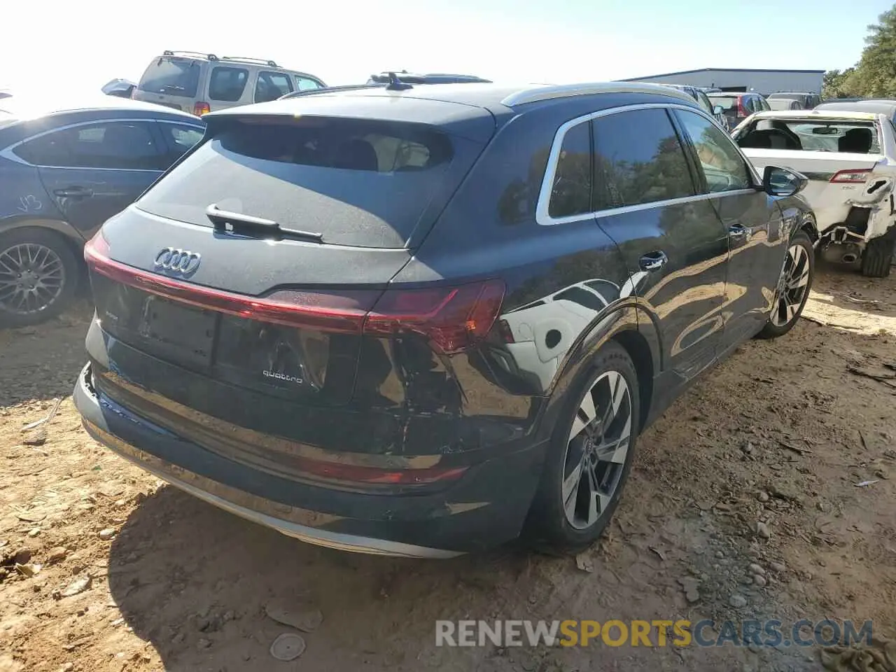 4 fotografías del automóvil dañado WA1AAAGE8NB005610 AUDI E-TRON 2022