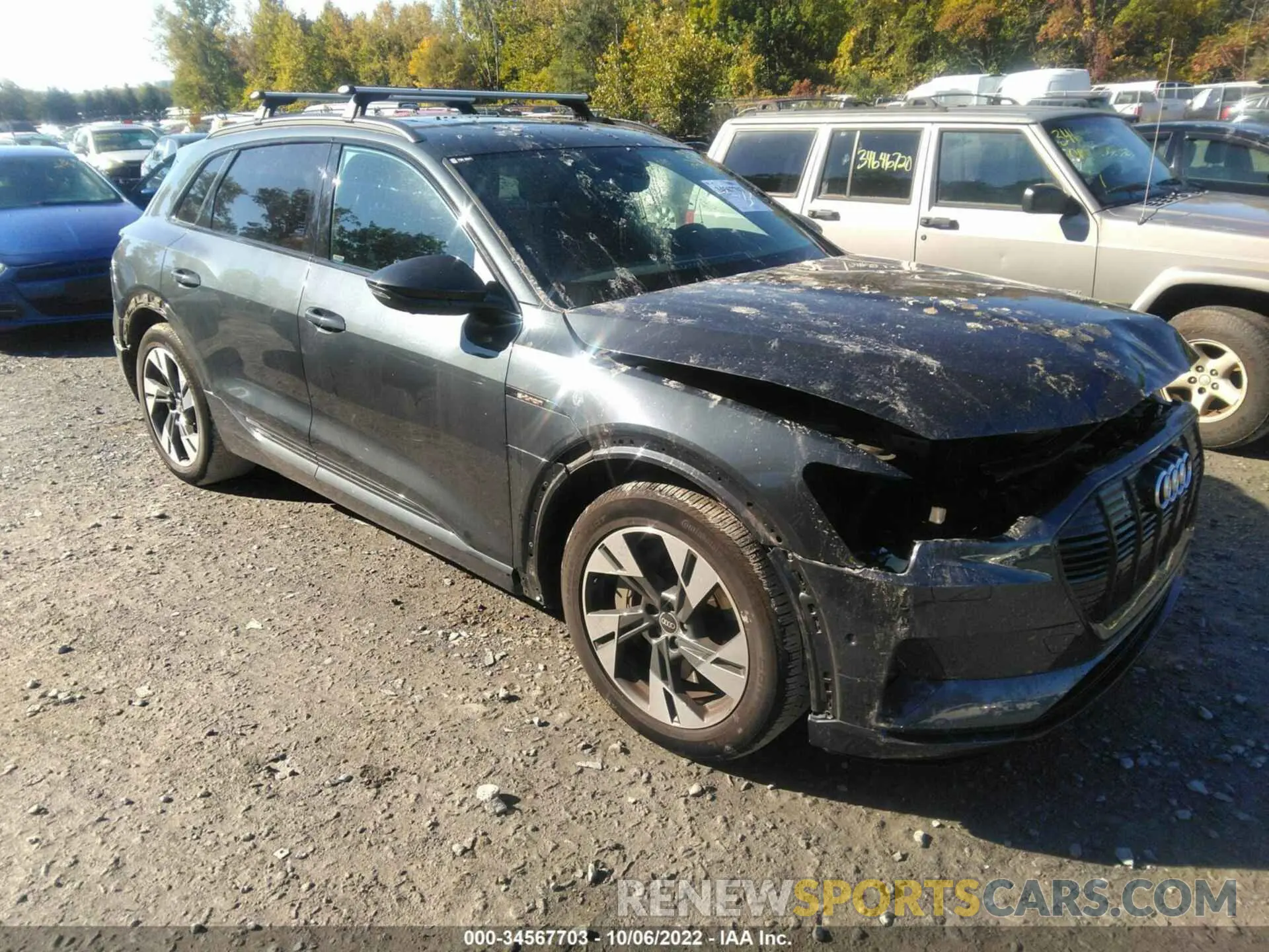 1 fotografías del automóvil dañado WA1AAAGE8NB012850 AUDI E-TRON 2022