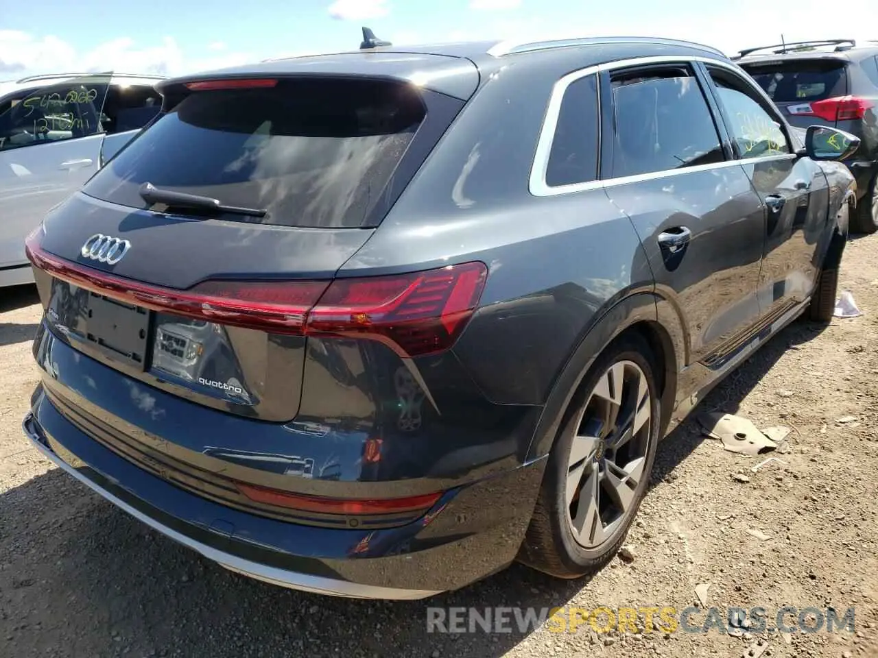 4 fotografías del automóvil dañado WA1AAAGE9NB003848 AUDI E-TRON 2022