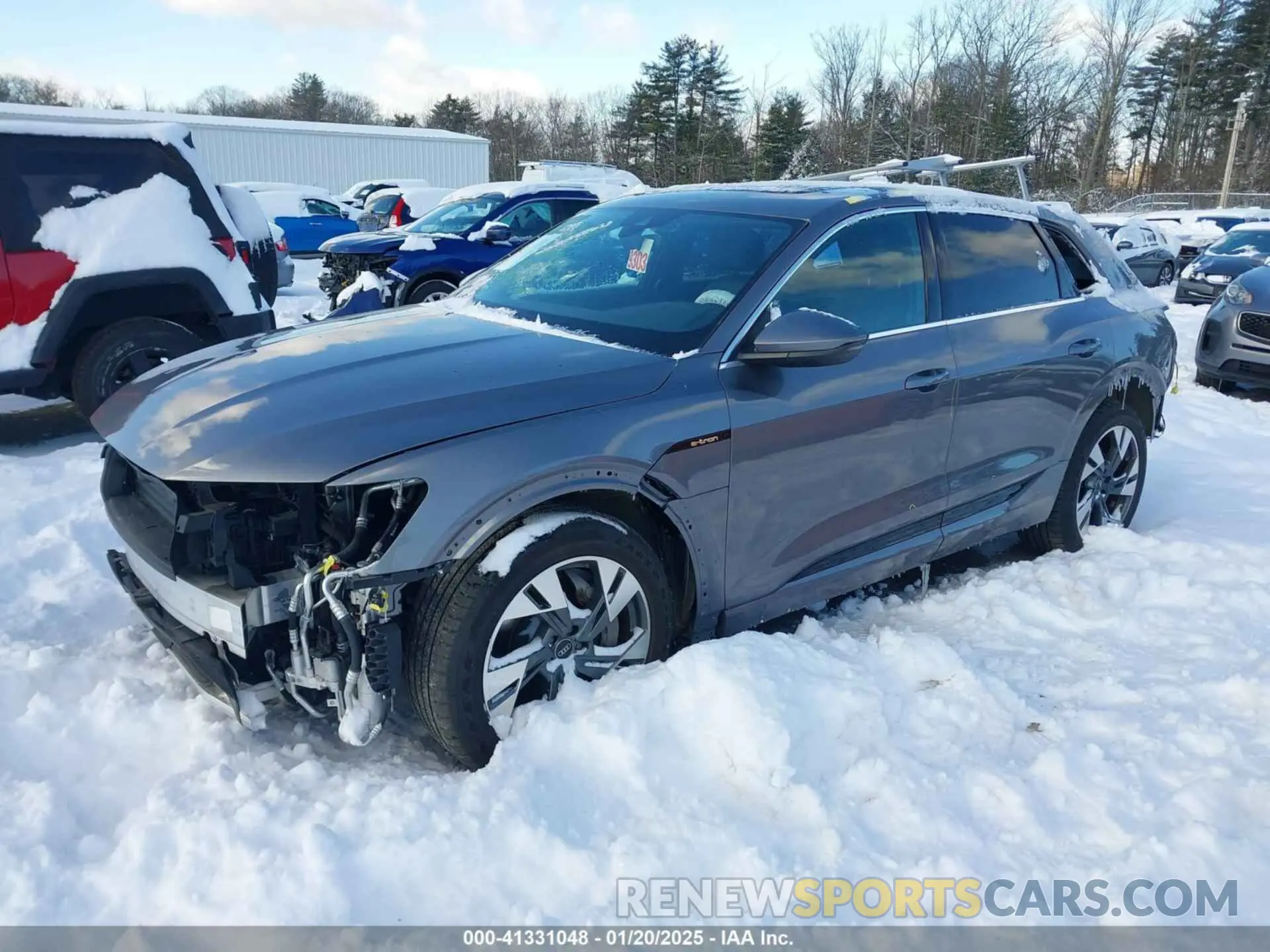 2 fotografías del automóvil dañado WA1AAAGE9NB009326 AUDI E-TRON 2022