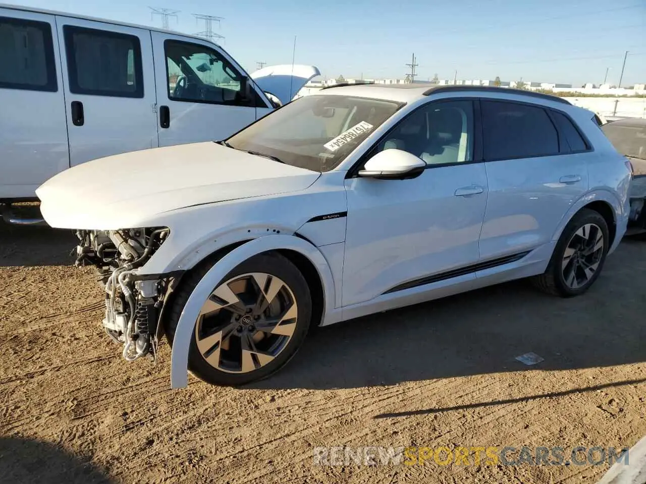 1 fotografías del automóvil dañado WA1AABGE3NB007271 AUDI E-TRON 2022