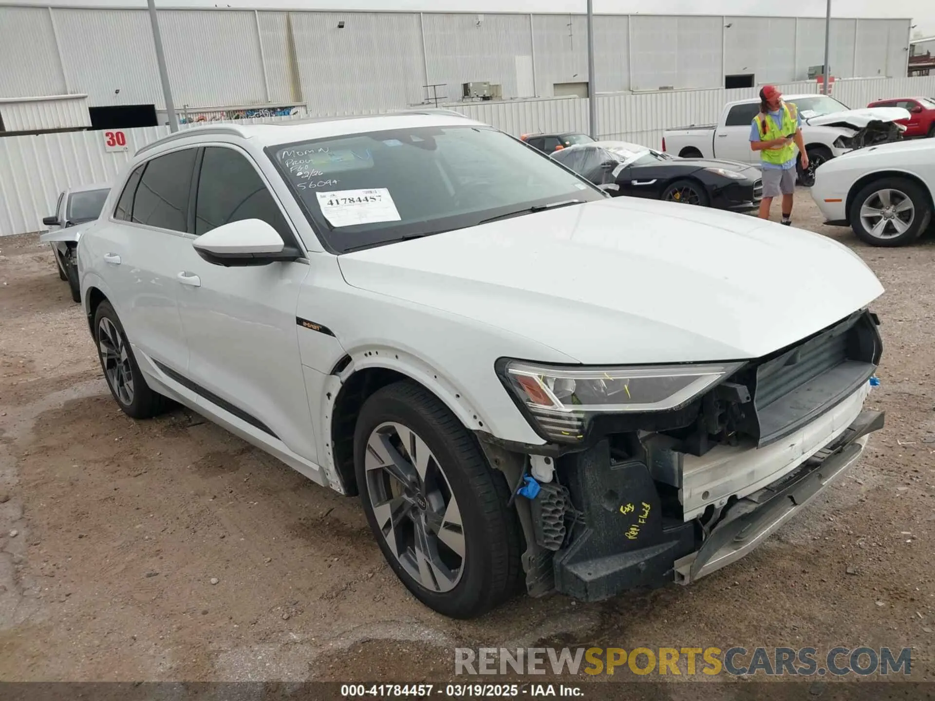 1 fotografías del automóvil dañado WA1LAAGE6NB033284 AUDI E-TRON 2022