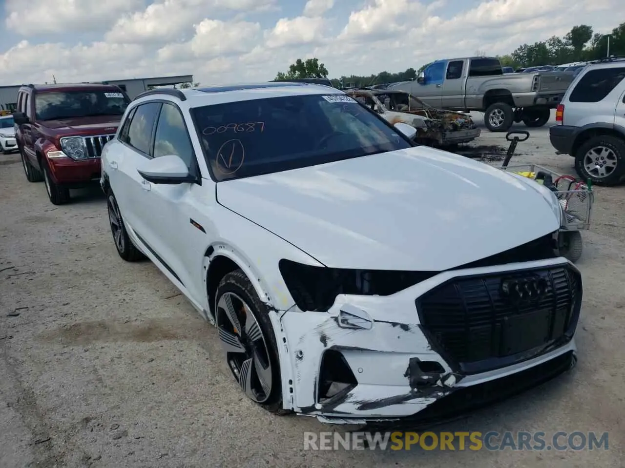 1 fotografías del automóvil dañado WA1LAAGE7NB009687 AUDI E-TRON 2022