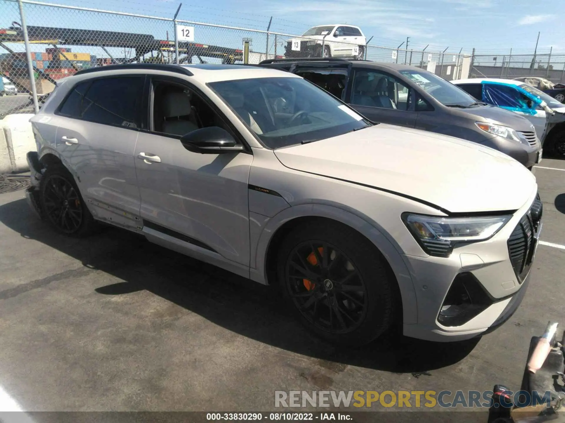 1 fotografías del automóvil dañado WA1VABGE9NB022830 AUDI E-TRON 2022
