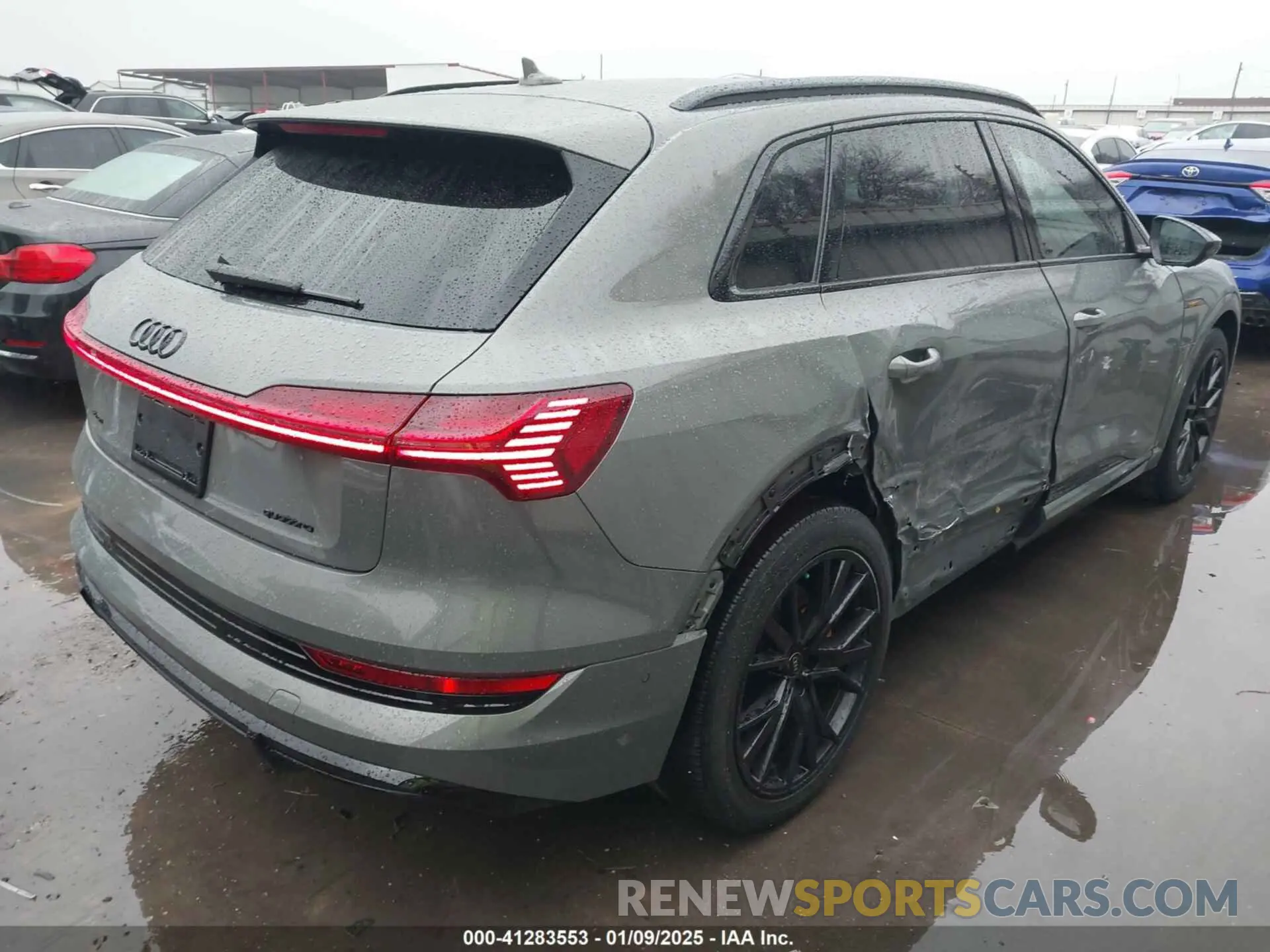 4 fotografías del automóvil dañado WA1VABGE2PB013244 AUDI E-TRON 2023