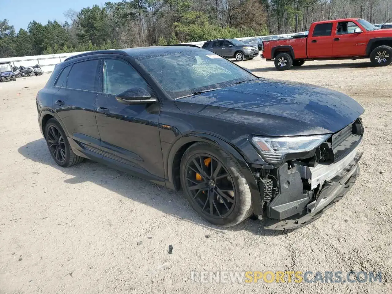 4 fotografías del automóvil dañado WA1VABGE3PB006268 AUDI E-TRON CHR 2023