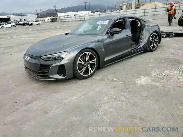 14 fotografías del automóvil dañado WAUCJBFW4P7005802 AUDI E-TRON GT 2023